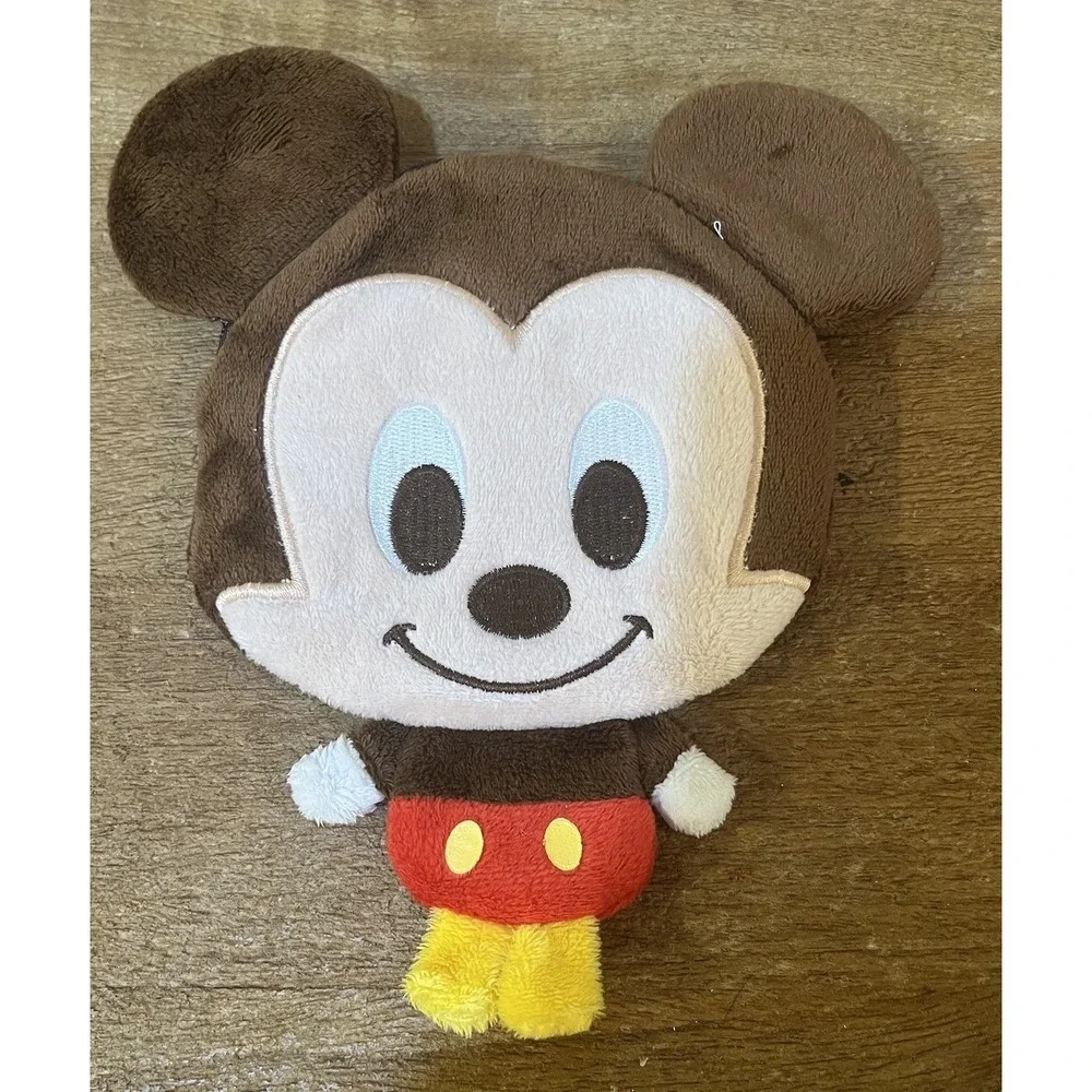 Official Disney Mickey Mouse Plush Pass Case ID Holder Coin Purse Wallet Rare